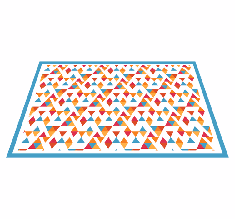 Vibrant geometrisk oppsett spisebrikke original - Tenstickers