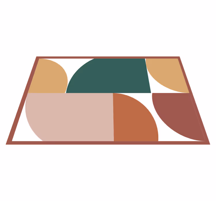 Spisebrikke moderne geometriske fargesegmenter - Tenstickers