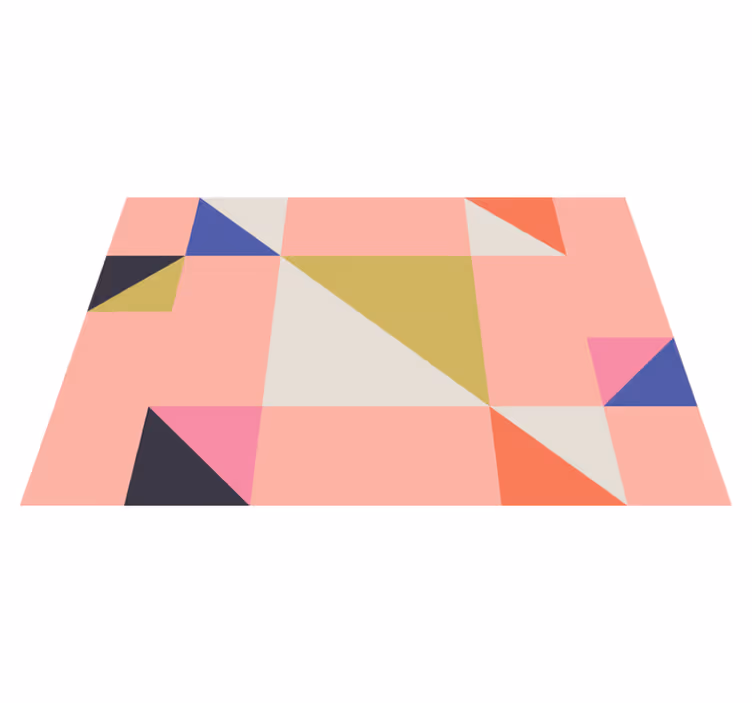 Spisebrikke moderne med geometriske fargefelt - Tenstickers