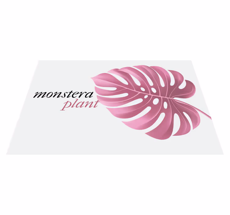 Spisebrikke original monstera bladmotiv - Tenstickers