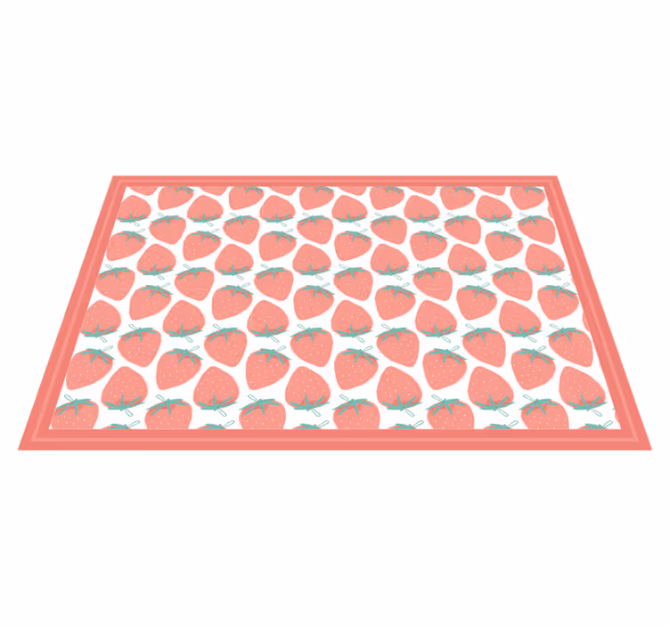 Strawberry pattern spisebrikke original - Tenstickers