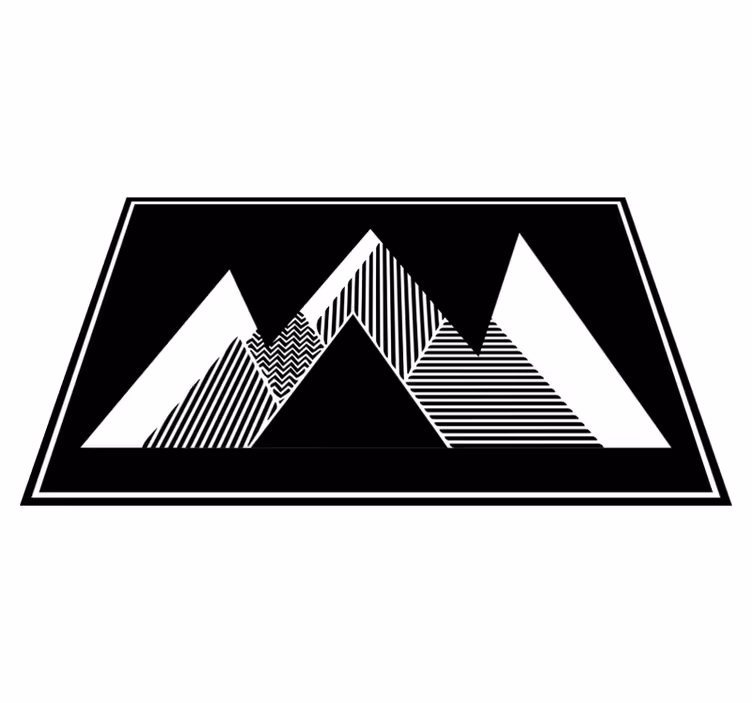Moderne spisebrikke stilige fjelltopper - Tenstickers