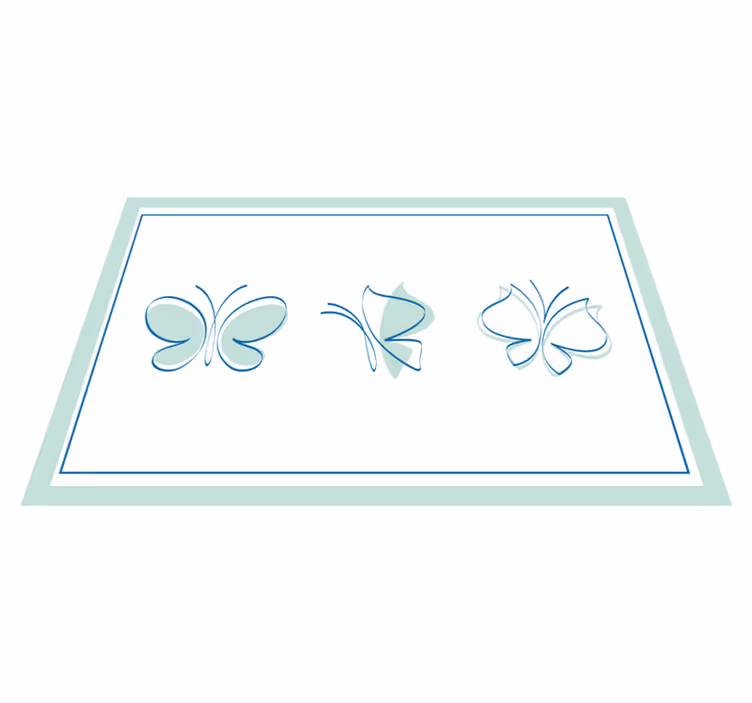 Spisebrikke original med elegante sommerfuglmotiver - Tenstickers
