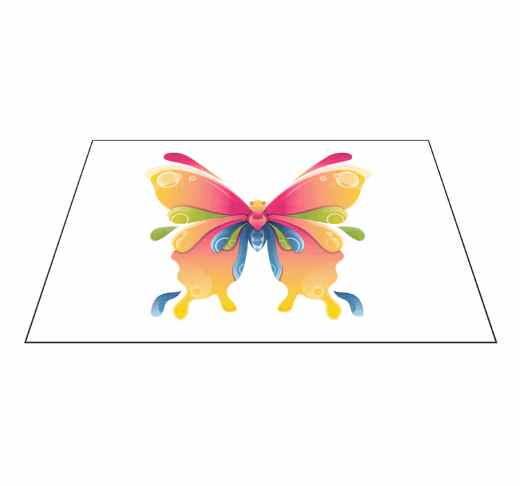 Spisebrikke original fargerikt sommerfuglmotiv - Tenstickers