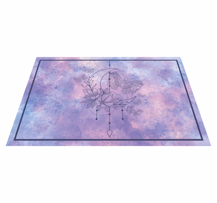 Spisebrikke original blomsterdesign måne - Tenstickers