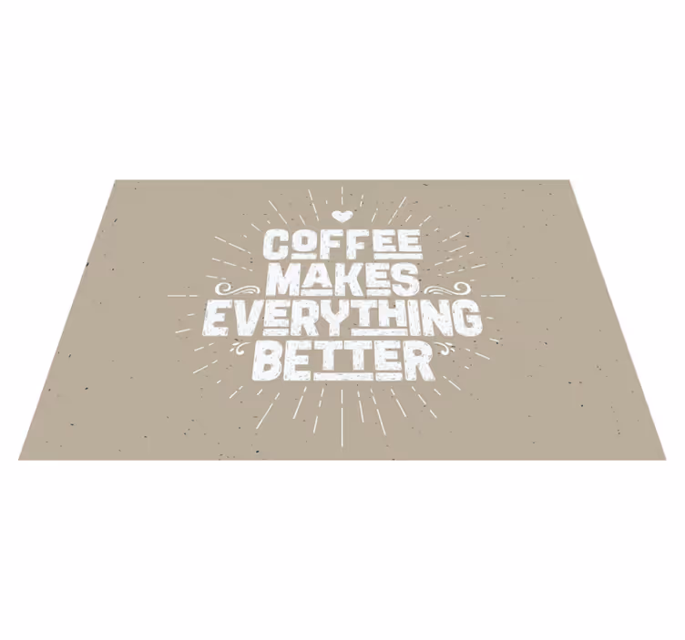 Spisebrikke tekster med kaffemotivasjon sitater - Tenstickers