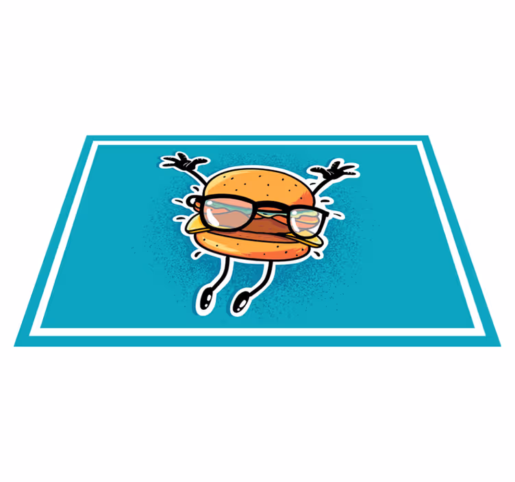 Jumping hamburger figur spisebrikke spedbarn - Tenstickers