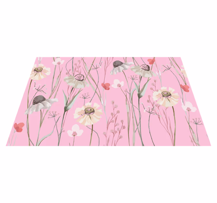 Rosa pastellfarger mønster spisebrikke original - Tenstickers