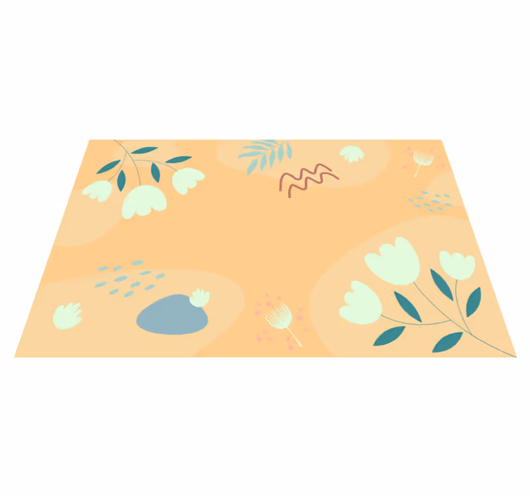 Abstract floral pattern spisebrikke original - Tenstickers