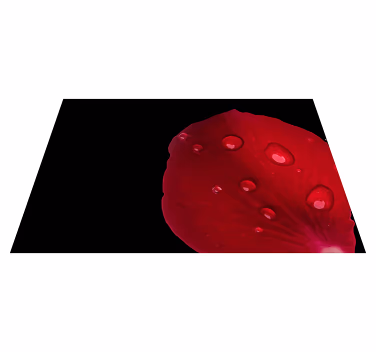 Rød petal overflate spisebrikke tekstur - Tenstickers