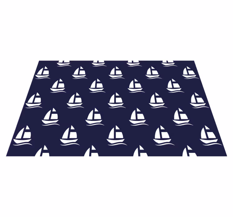Sailboat pattern spisebrikke original - Tenstickers