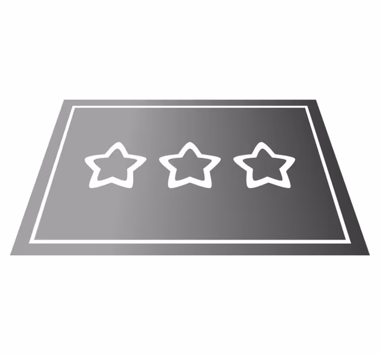 Spisebrikke moderne stjernerangering display - Tenstickers