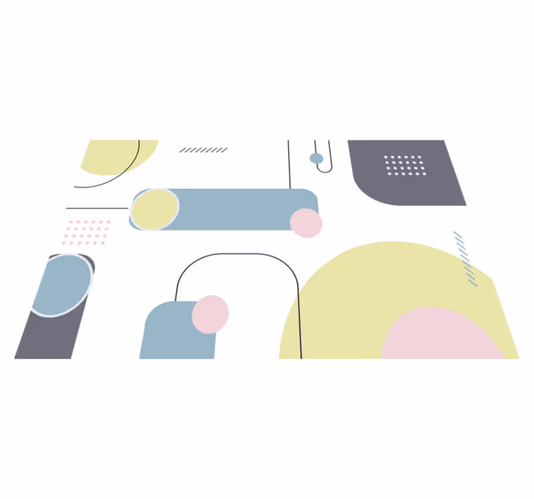 Pastell geometrisk bakgrunn spisebrikke moderne - Tenstickers
