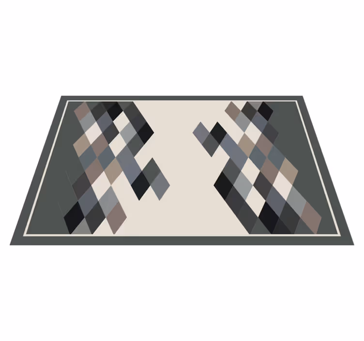 Geometrisk mønster overflate spisebrikke moderne - Tenstickers