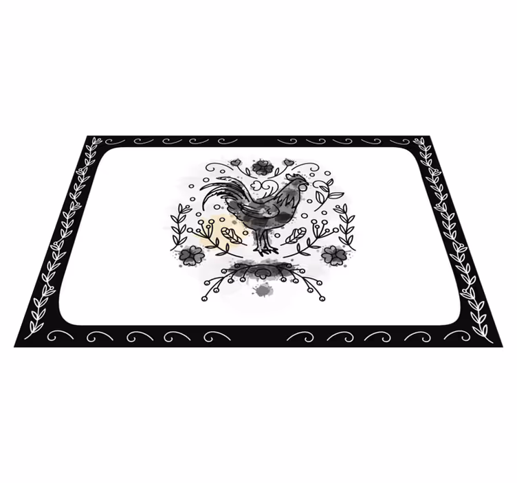 Elegant hane illustrasjon spisebrikke moderne - Tenstickers