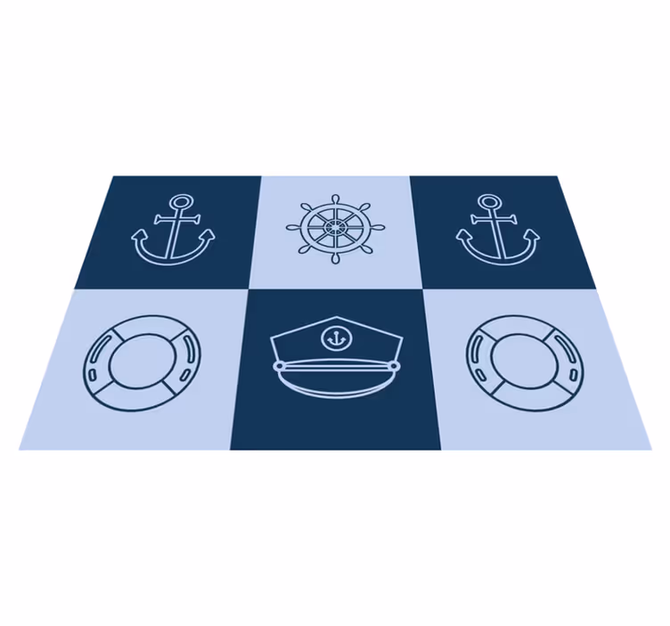 Marine symboler spisebrikke restaurant - Tenstickers