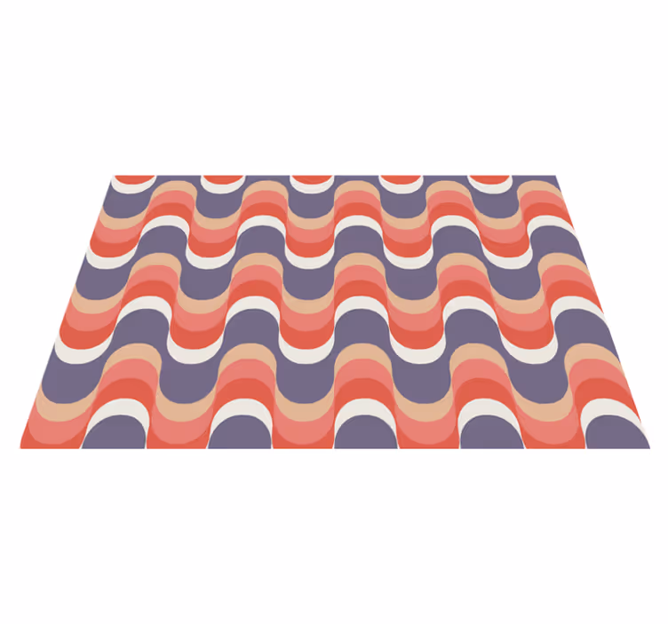 Spisebrikke moderne bølgemønster design - Tenstickers