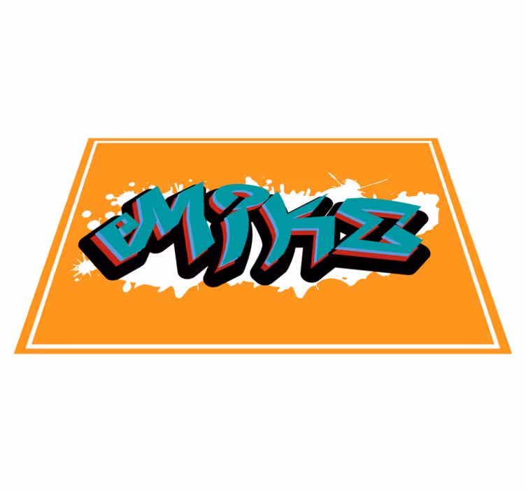 Vill stil konge graffiti spisebrikke med navn - Tenstickers