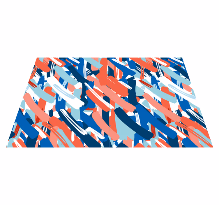 Spisebrikke moderne fargerike abstrakte striper - Tenstickers