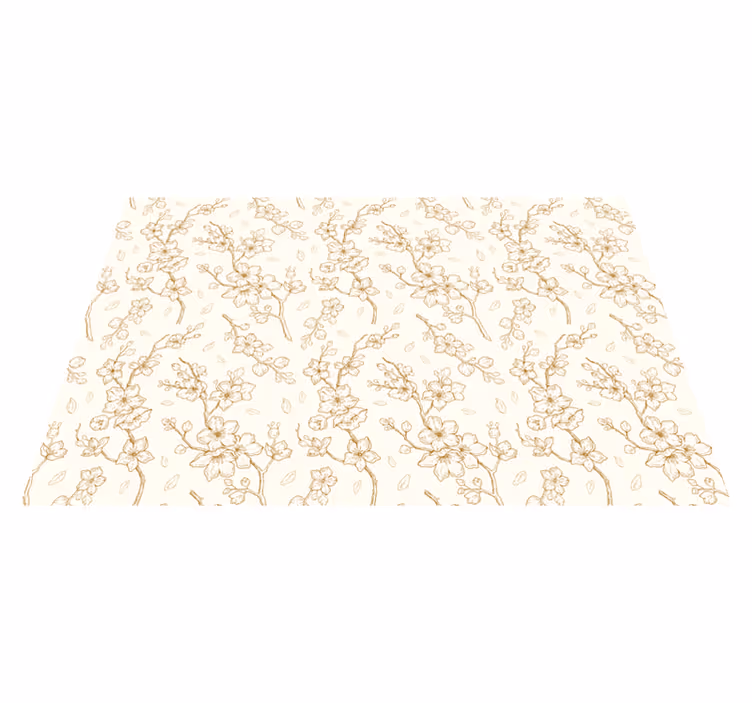 Spisebrikke tekstur med blomsterdesign eleganse - Tenstickers