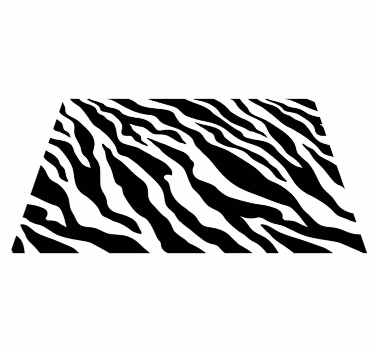 Spisebrikke tekstur med zebra stripemønster - Tenstickers