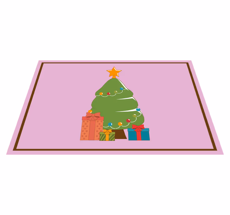 Spisebrikke jul fargerik juletre - Tenstickers