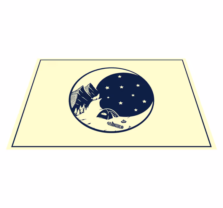Spisebrikke original fjellcamping scene - Tenstickers