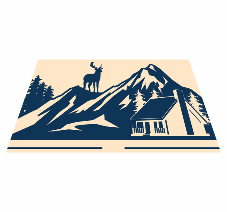 Spisebrikke original grand fjellandskap - Tenstickers