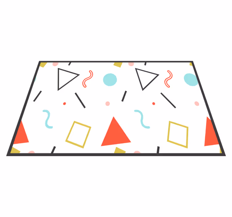 Morsomme geometriske former spisebrikke original - Tenstickers