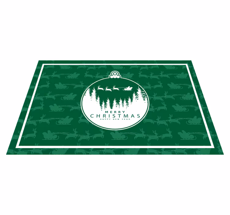 Spisebrikke jul julescene med ornamenter - Tenstickers