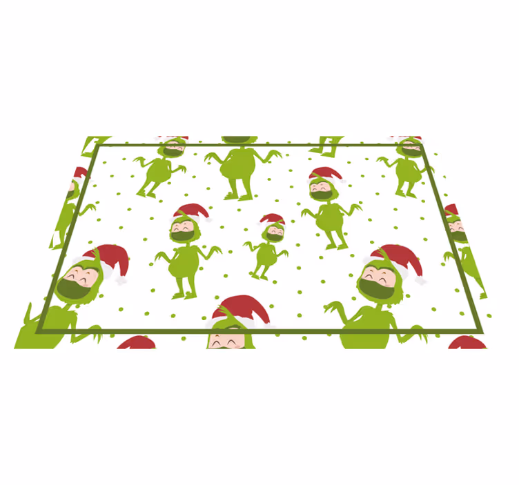 Spisebrikke jul glade grinch-figurer - Tenstickers