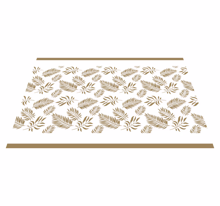 Elegant bladinspirasjon spisebrikke tekstur - Tenstickers