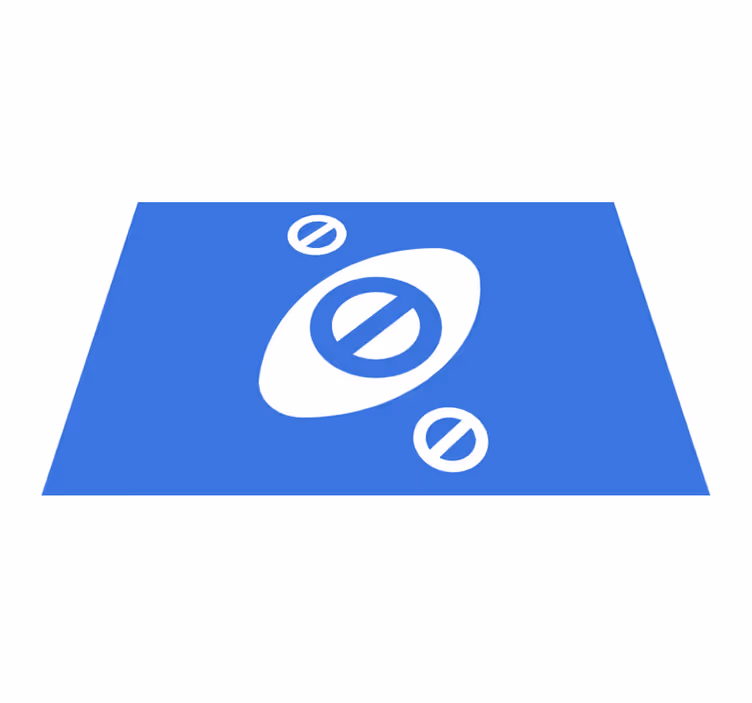 Spisebrikke moderne i minimalistisk blå nyanse - Tenstickers