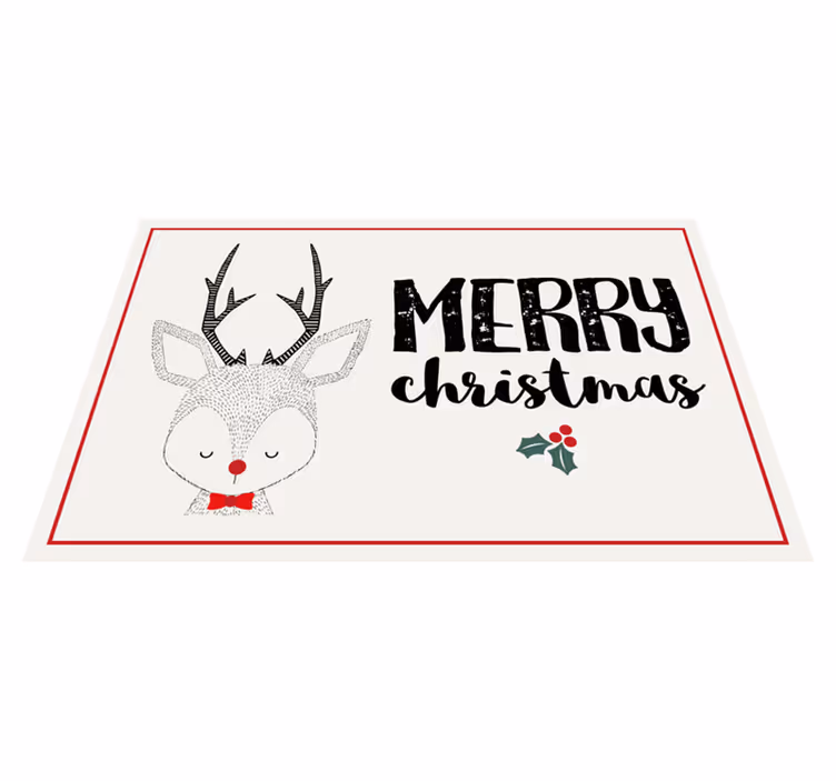 God jul med reinvenner spisebrikke jul - Tenstickers