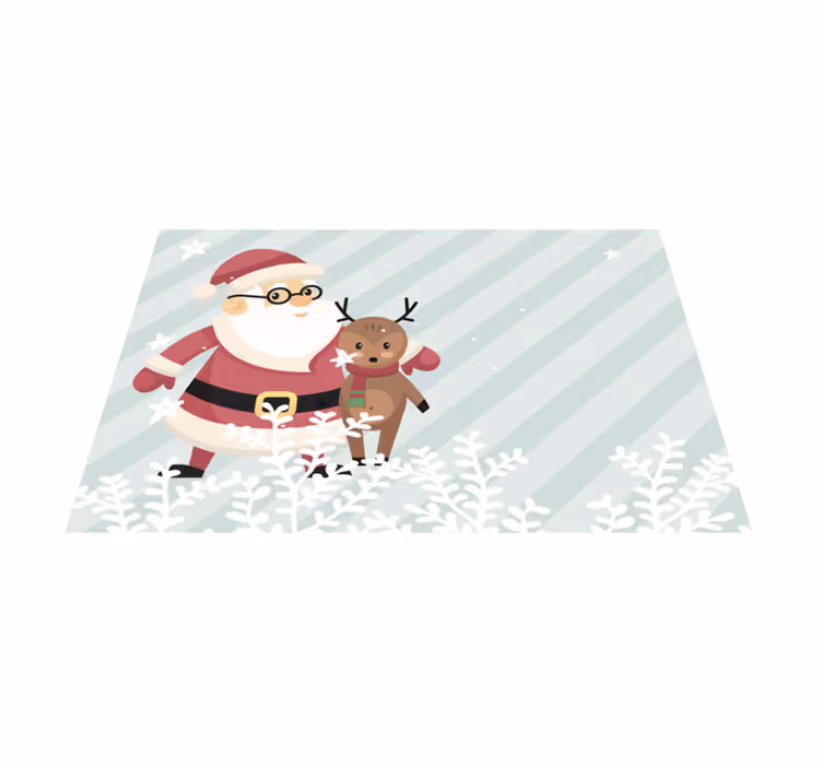 Spisebrikke jul nisse med reinsdyr - Tenstickers