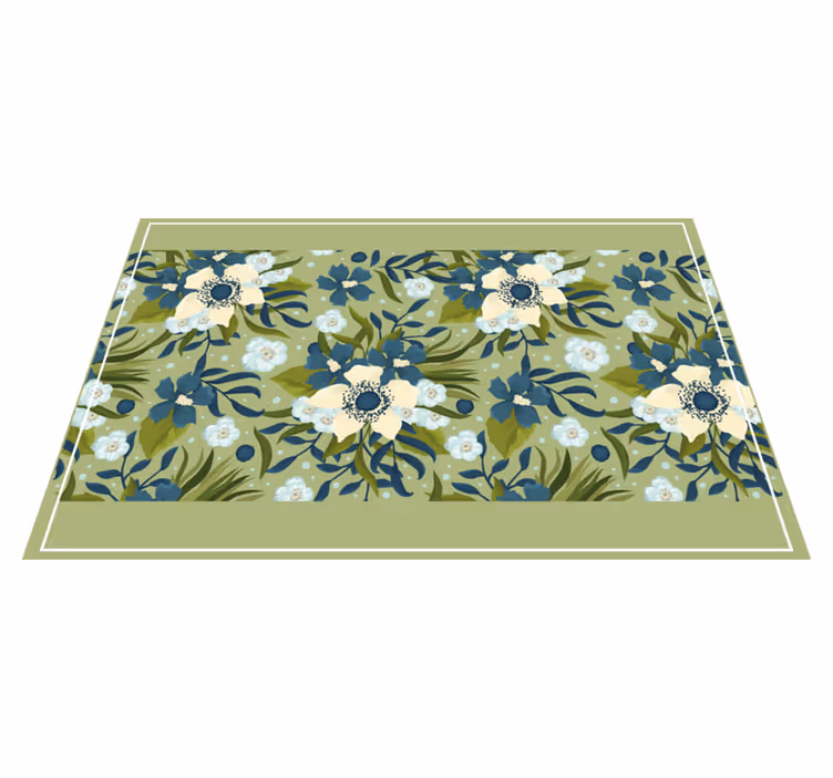 Spisebrikke tekstur blomsterdesign bakgrunn - Tenstickers