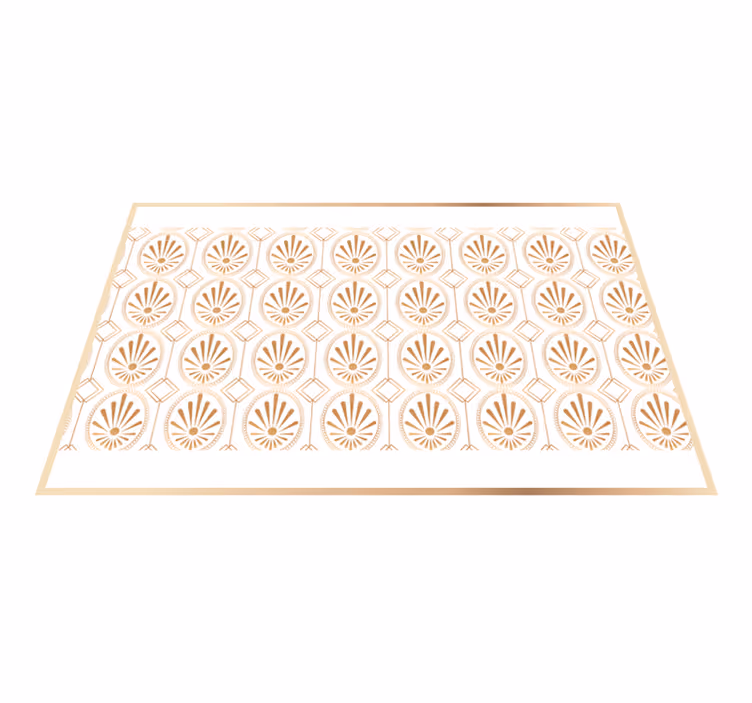 Spisebrikke moderne med elegant bladmotiv - Tenstickers