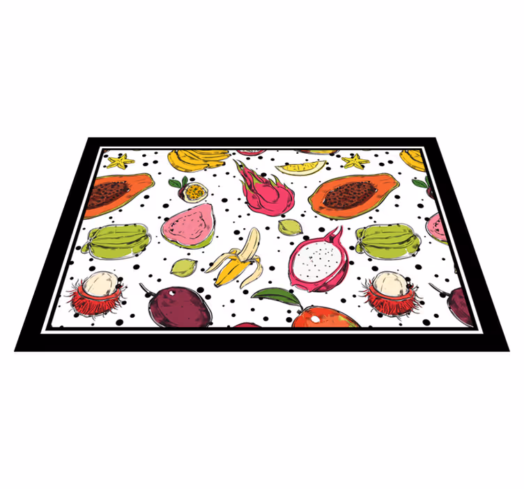 Spisebrikke original med livlig fruktmotiv - Tenstickers