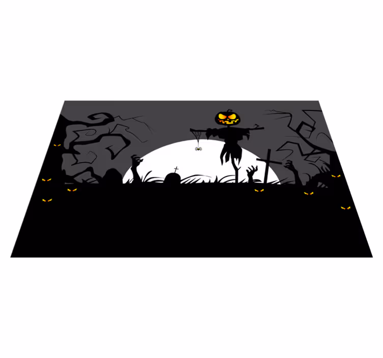 Spisebrikke halloween skremmende gresskar fugleskremsel - Tenstickers
