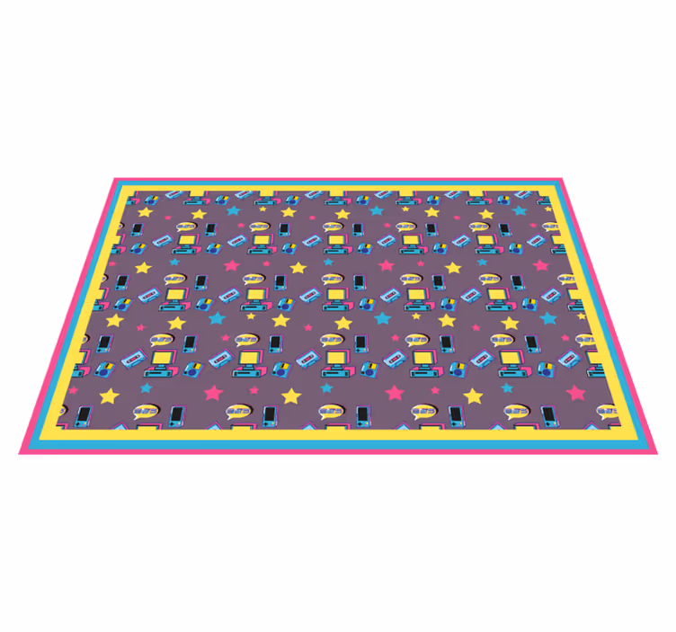 Spisebrikke original fargerik stjernehimmelprint - Tenstickers