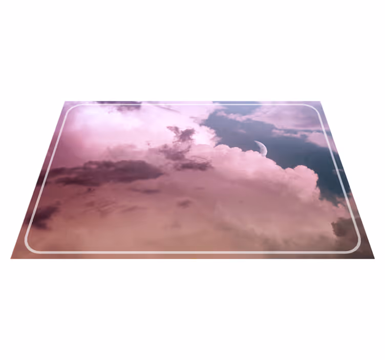 Spisebrikke moderne sky med måne - Tenstickers