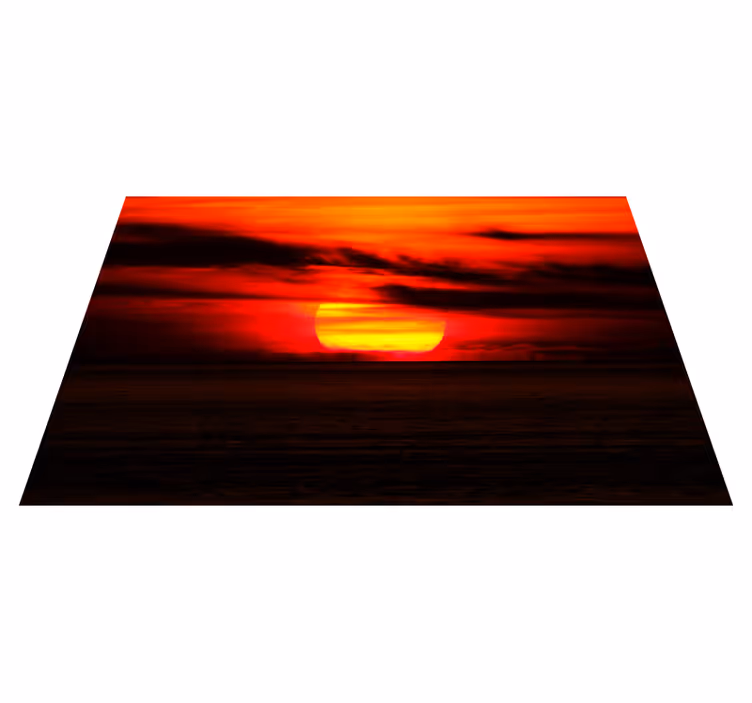 Spisebrikke elegant solnedgang over havet - Tenstickers