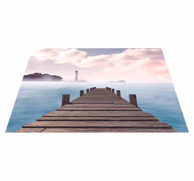Spisebrikke moderne serene dock sti - Tenstickers