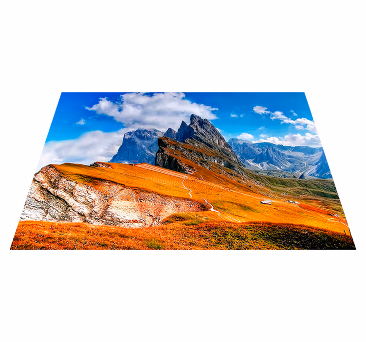 Spisebrikke moderne med fjellandskap - Tenstickers