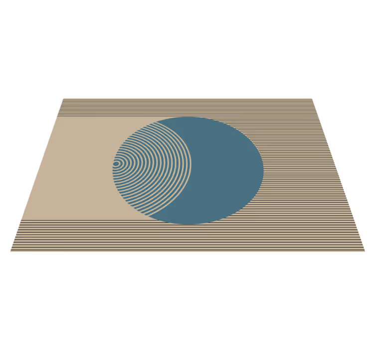 Spisebrikke moderne geometrisk sirkulært mønster - Tenstickers