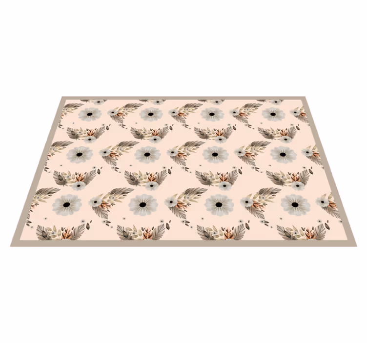 Spisebrikke original med blomsterbladmotiv - Tenstickers