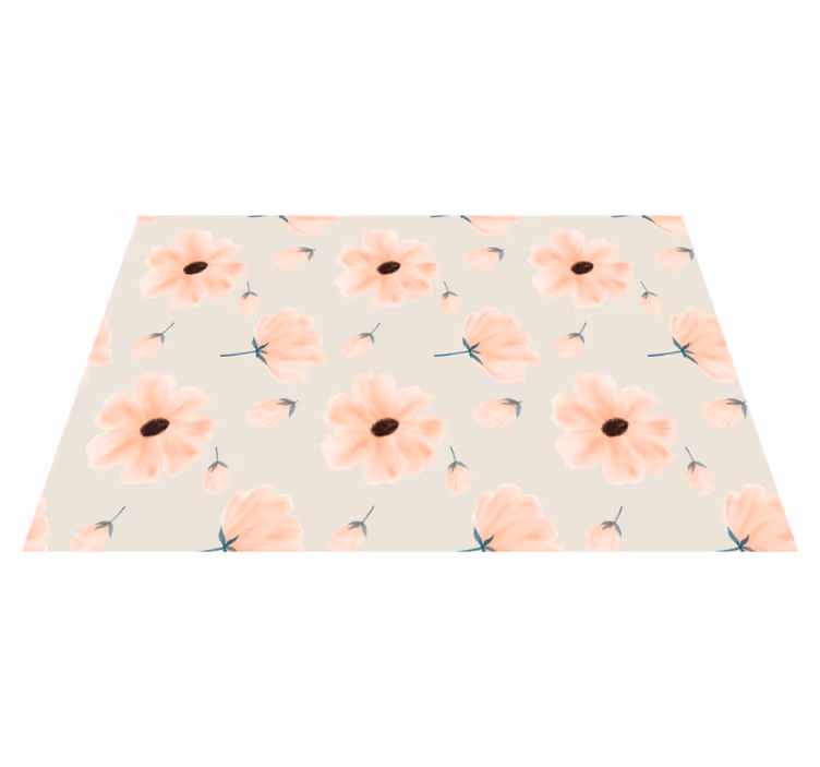 Spisebrikke original blomsterinspirert borddekorasjon - Tenstickers