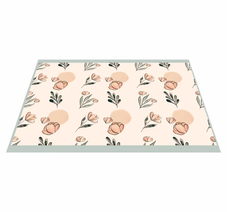 Spisebrikke original med blomstermotiv - Tenstickers