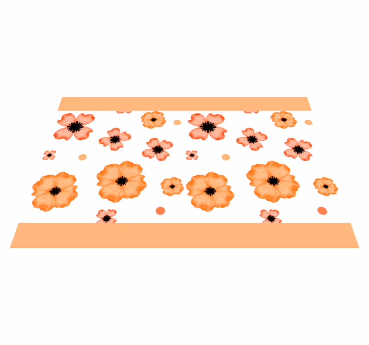 Spisebrikke spedbarn med blomsterdesign - Tenstickers