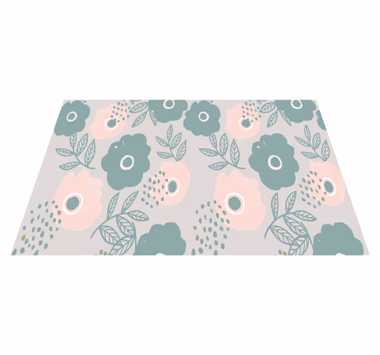 Spisebrikke tekster med blomstermotiv sitater - Tenstickers